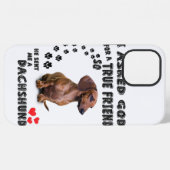 Dachshund Miniature Gift, Sause Dog, Weenie Wog iPhone Hoesje (Achterkant horizontaal)