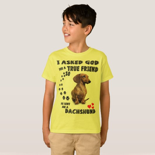 Dachshund Miniature Gift, Sause Dog, Weenie Wog T-shirt (Voorkant volledig)