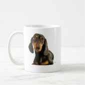 Dachshund (miniatuurbruin met korte adem) koffiemok (Links)