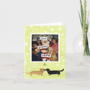 Dachshund Mistletoe Kiss Sjabloon kersthonden