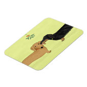 Dachshund Mistletoe Kiss - Wiener Dog Kerstmis Magneet (Linkerzijde)