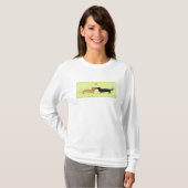 Dachshund Mistletoe Kiss - Wiener Dog Kerstmis T-shirt (Voorkant volledig)