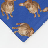 Dachshund Mix Hond Fleece Deken (Hoek)