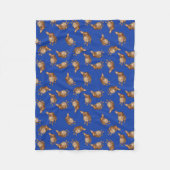 Dachshund Mix Hond Fleece Deken (Voorkant)