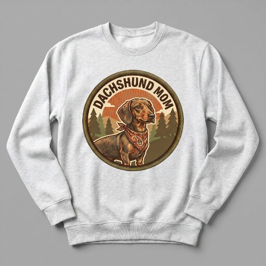 Dachshund Moeder Crewneck Wiener Dog Moeder Cadeau Trui
