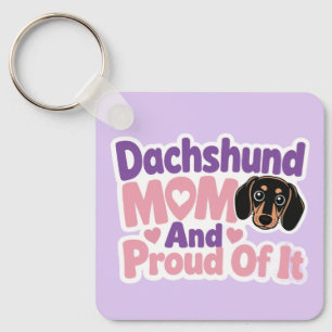 Dachshund Moeder en Trots erop Sleutelhanger