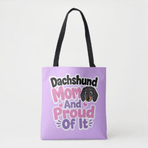 Dachshund Moeder en Trots erop Tote Bag