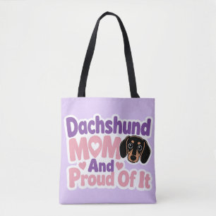 Dachshund Moeder en Trots erop Tote Bag