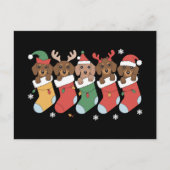 Dachshund Moeder Kerst Hond Liefhebber Cadeau Nieu Feestdagenkaart (Voorkant)