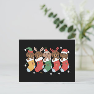 Dachshund Moeder Kerstmis Hond Liefhebber Geschenk Feestdagenkaart