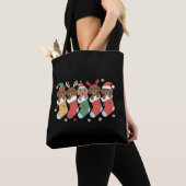 Dachshund Moeder Kerstmis Hond Liefhebber Geschenk Tote Bag (Dichtbij)