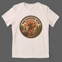 Dachshund Moeder Tri-blend T-shirt | Wiener Dog Mo