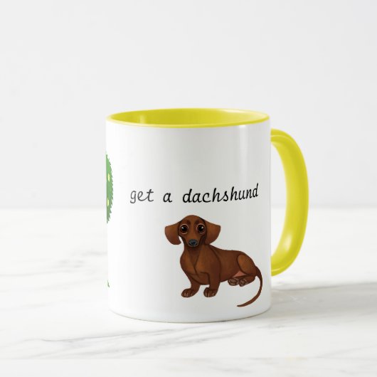 Dachshund-Mok als het leven je leemten geeft Mok (Voorkant rechts)