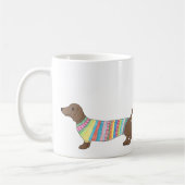 Dachshund Mok Cute Wiener-hondenworst mok (Links)