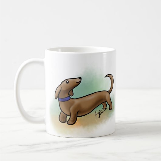 Dachshund-Mok Koffiemok (Links)