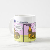 Dachshund-Mok: Krimpende wereld Koffiemok (Voorkant links)