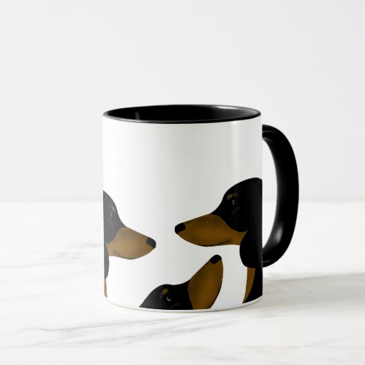 Dachshund-Mok Mok (Voorkant rechts)