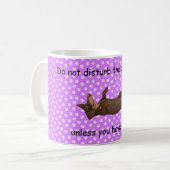 Dachshund mok niet storen (Voorkant links)