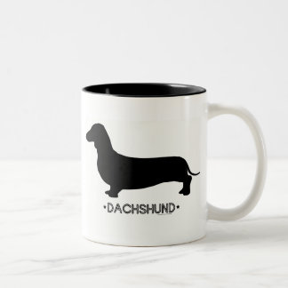 Dachshund-Mok Tweekleurige Koffiemok