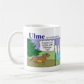 Dachshund-Mok: Winter Koffiemok (Links)