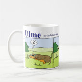 Dachshund-Mok: zomer Koffiemok (Links)