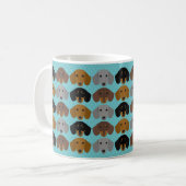 Dachshund-Mokken Koffiemok (Voorkant links)