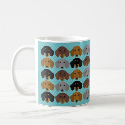 Dachshund-Mokken Koffiemok (Links)