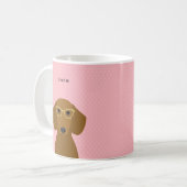 Dachshund-Mokken Koffiemok (Voorkant links)