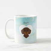 Dachshund-Mokken Koffiemok (Links)