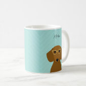 Dachshund-Mokken Koffiemok (Voorkant rechts)