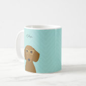Dachshund-Mokken Koffiemok (Voorkant links)