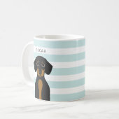 Dachshund-Mokken Koffiemok (Voorkant links)