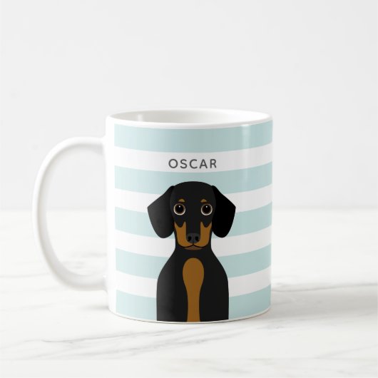 Dachshund-Mokken Koffiemok (Links)