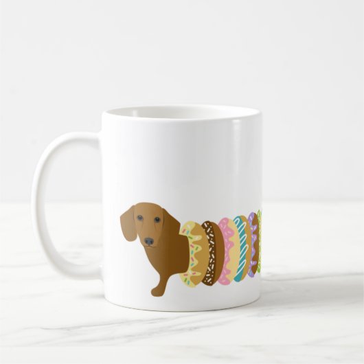 Dachshund-Mokken Koffiemok (Links)