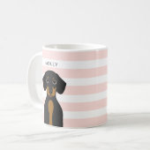 Dachshund-Mokken Koffiemok (Voorkant links)