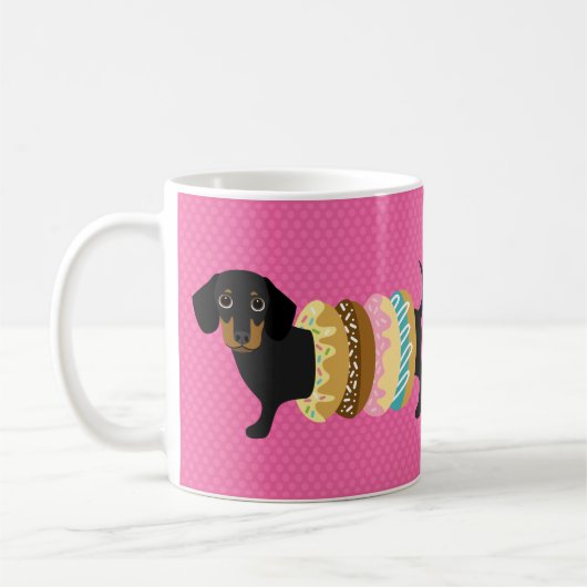 Dachshund-Mokken Koffiemok (Links)