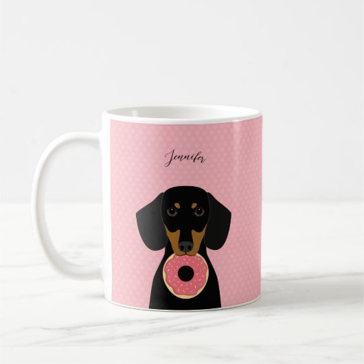 Dachshund-Mokken Koffiemok (Links)