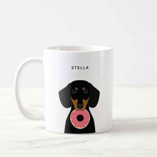 Dachshund-Mokken Koffiemok (Links)