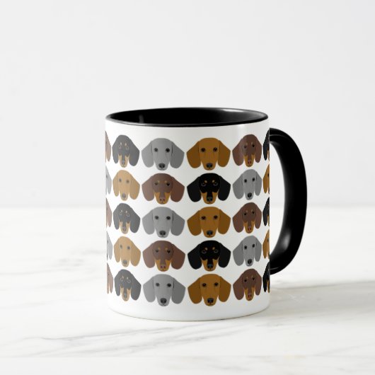 Dachshund-Mokken Mok (Voorkant rechts)