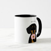 Dachshund-Mokken Mok (Voorkant rechts)