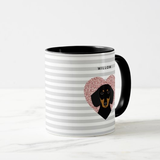 Dachshund-Mokken Mok (Voorkant rechts)