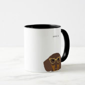 Dachshund-Mokken Mok (Voorkant rechts)