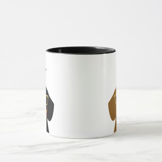 Dachshund-Mokken Mok (Midden)