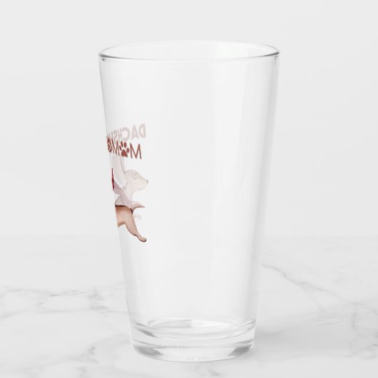 DACHSHUND MOM GLAS (Links)
