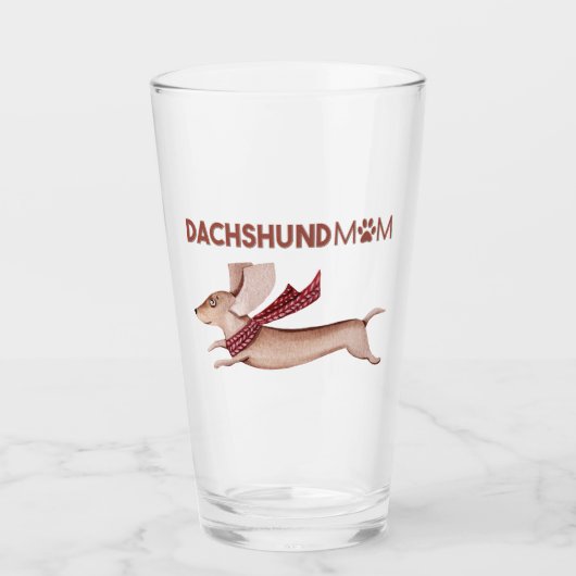 DACHSHUND MOM GLAS (Voorkant)
