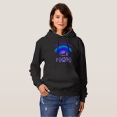 Dachshund Mom Purple Blue Sunset Hoodie (Voorkant volledig)