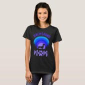 Dachshund Mom Purple Blue Sunset T-shirt (Voorkant volledig)