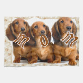 Dachshund MOM Theedoek (Horizontaal)