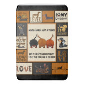 Dachshund Money kan veel dingen kopen in Dachshund Badmat (Voorkant Verticaal)