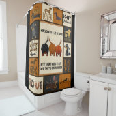 Dachshund Money kan veel dingen kopen in Dachshund Douchegordijn (In situ)